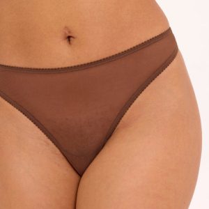 Mesh Bikini Briefs Mocha