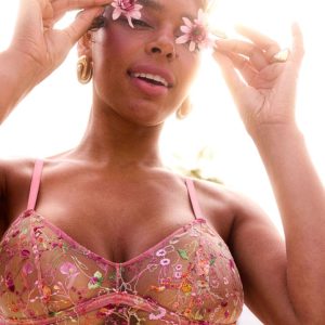 Mesh Balconette Pink