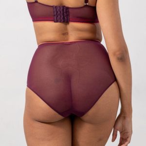 Mesh Highwaist Briefs Cherry/Coral
