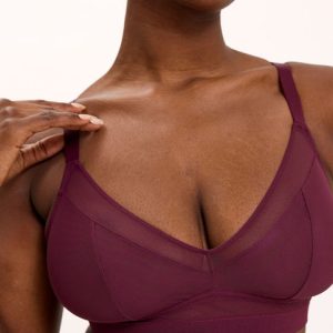 Mesh Support+ Bra Cherry