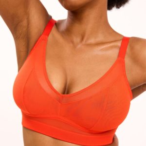 Mesh Support+ Bra Fiery Red