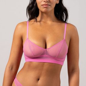 Mesh Balconette Candy Pink