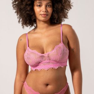 Lace Balconette Candy Pink