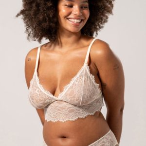 Lace Bralette Top Cream