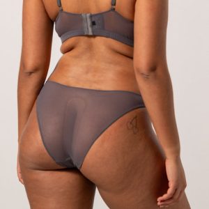 Mesh Bikini Briefs Grey