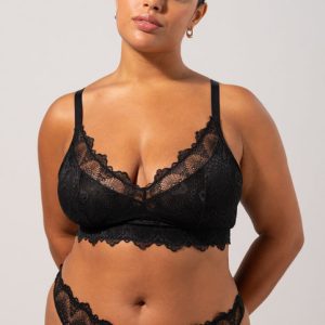 Lace Support+ Bra Black